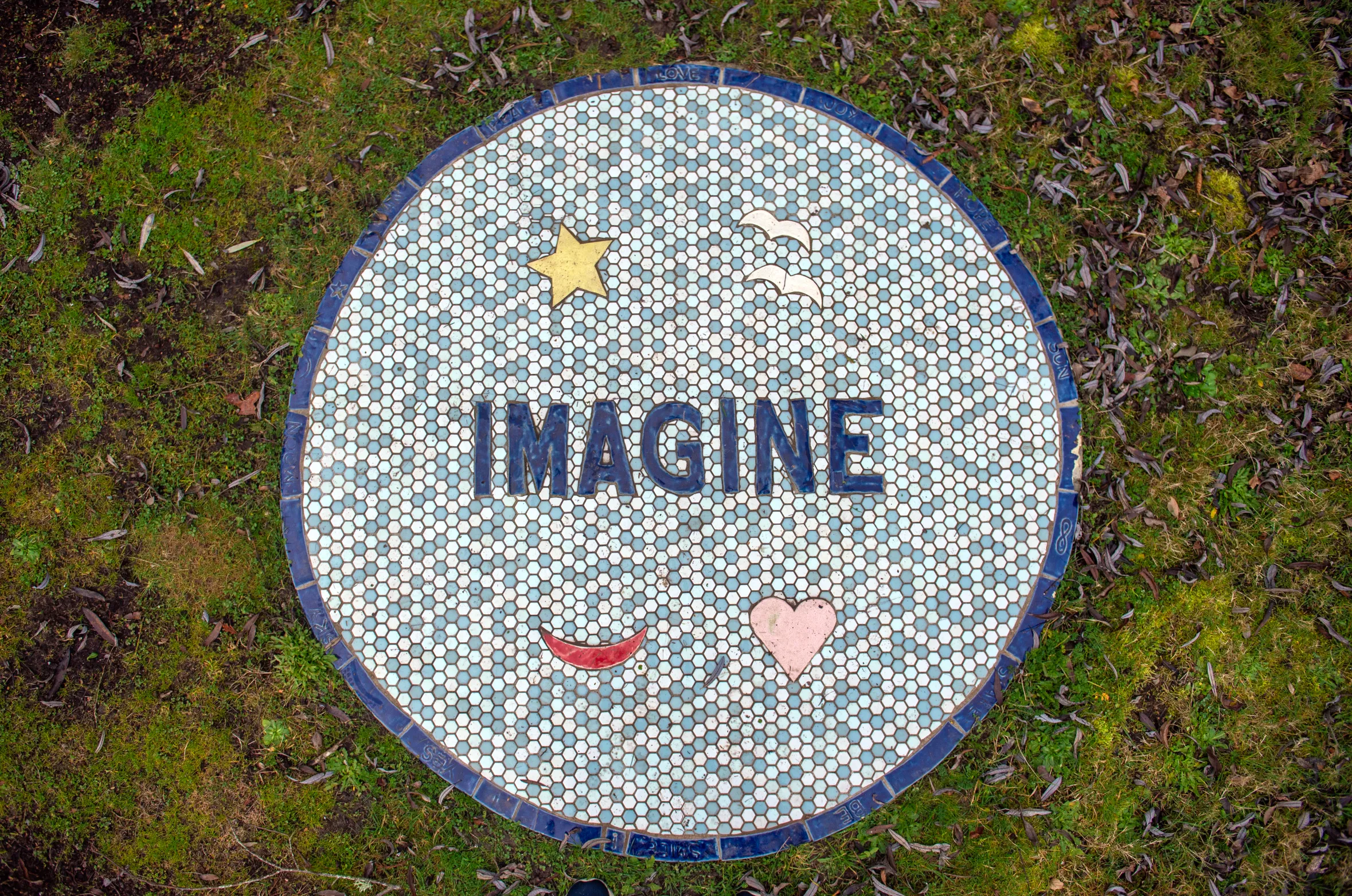 IMAGINE — mosaic artwork by Danny Koffman at Freedom Park